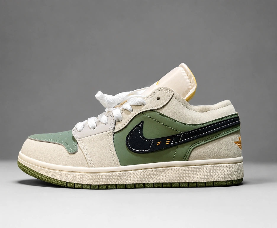 Air Jordan 1 Low SE Craft "Light Olive" (Style Code: FD6817-203).