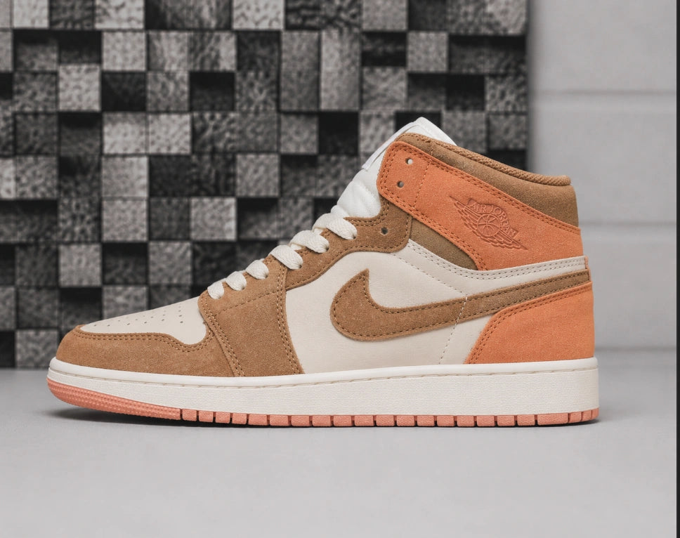 Air Jordan 1 Mid "Dia de los Muertos" (Day of the Dead / Siempre Familia) colorway.