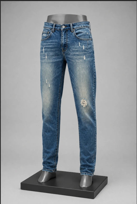 G-Star RAW Distressed Slim Fit Jeans.